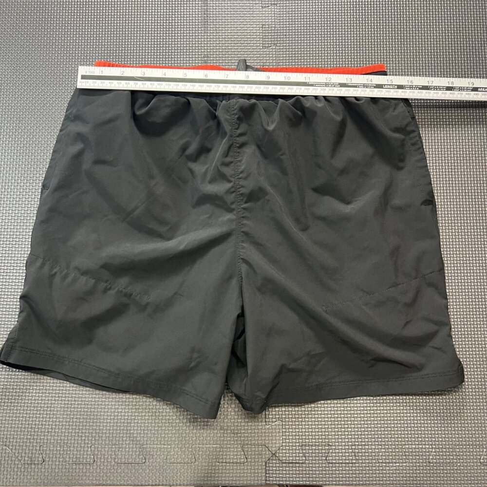 MIER Mens Black Athletic Shorts M With Elastic Waistband & Red Accent Trim - Picture 4 of 5
